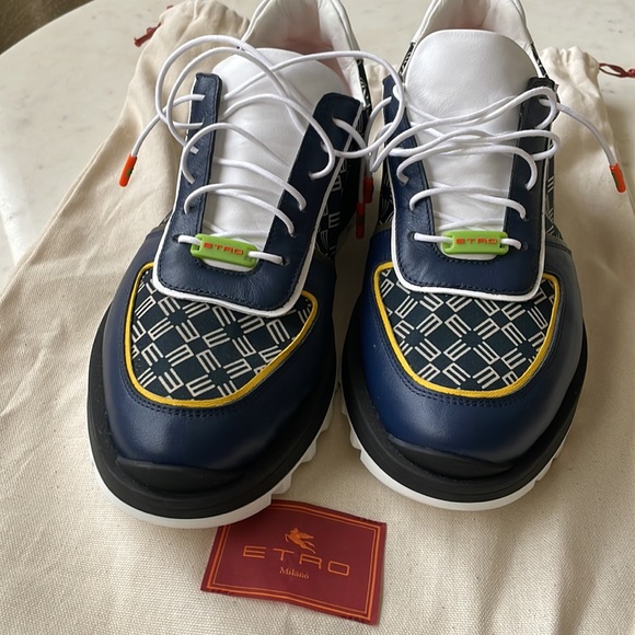 Etro mens sneakers size 44 eu - Picture 9 of 10